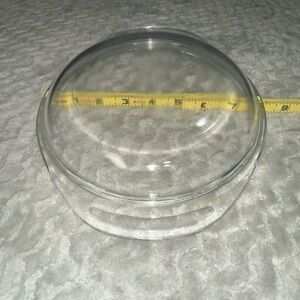 Pyrex Lid 683-C 18 Clear Glass Round Small Chip Inside